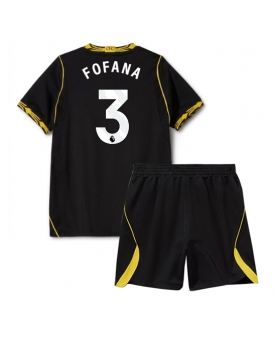 Billige Fotballdrakt Chelsea Wesley Fofana #3 Replika Bortedraktsett Barn 2026-27 Kortermet (med bukser)